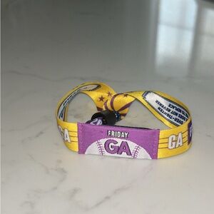 extra innings wristband/ ticket. At Tempe town Lake. For Friday only.